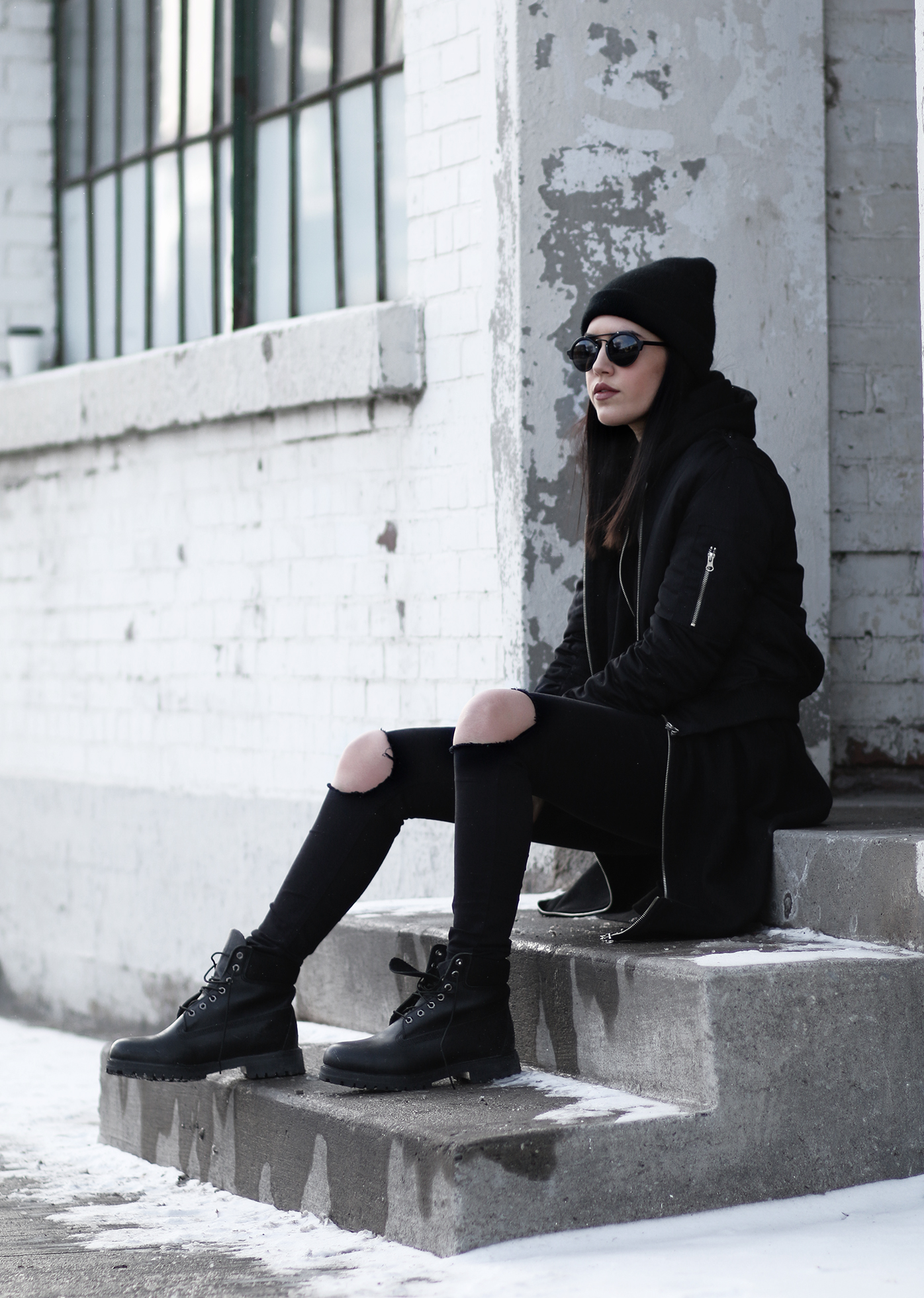 timberland-boots-black-bomber-streetstyle-crop-3
